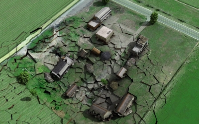 煤矿采空区地面塌陷模拟动画