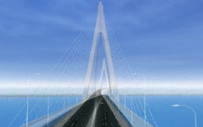 杭州湾大桥三维动画模拟片