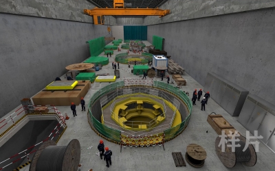 某水电站建筑工地地下厂房物体打击事故动画模拟